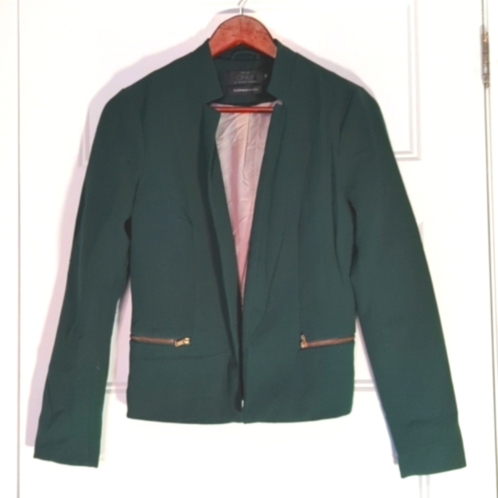 Only Teal Green Casual Blazer